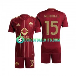 AS Roma Mats Hummels 15 Home Football Shirts 2024-2025 Kids LS