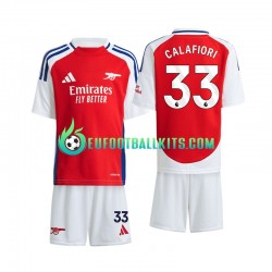 Arsenal Calafiori 33 Home Football Shirts 2024-2025 Kids LS