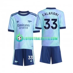 Arsenal Calafiori 33 Third Football Shirts 2024-2025 Kids LS