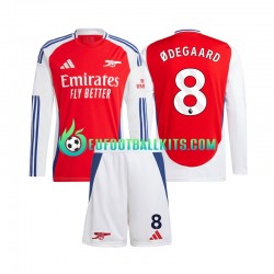Arsenal Martin Odegaard 8 Home Football Shirts 2024-2025 Kids SS