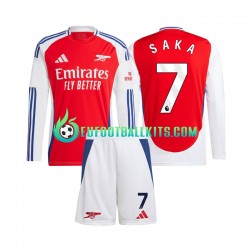 Arsenal SAKA 7 Home Football Shirts 2024-2025 Kids SS