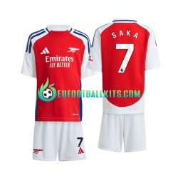 Arsenal Saka 7 Home Football Shirts 2024-2025 Kids LS