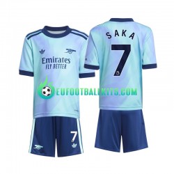 Arsenal Saka 7 Third Football Shirts 2024-2025 Kids LS