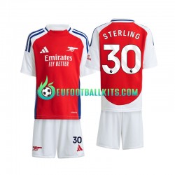 Arsenal Sterling 30 Home Football Shirts 2024-2025 Kids LS