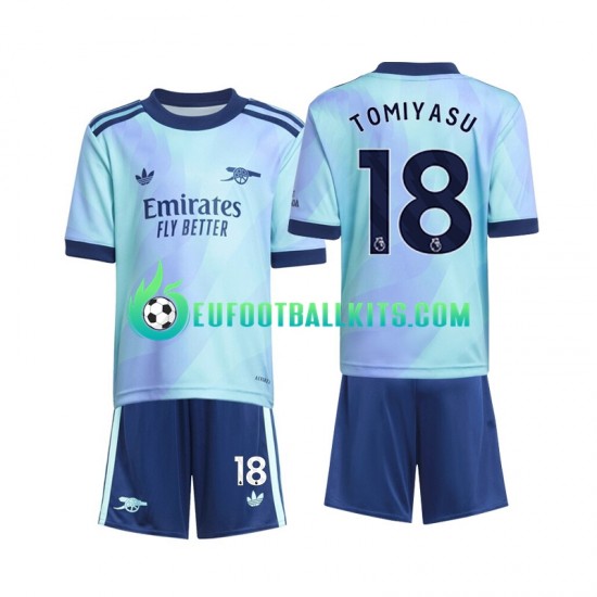 Arsenal Takehiro Tomiyasu 18 Third Football Shirts 2024-2025 Kids LS