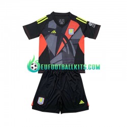 Aston Villa Goalkeeper Away Football Shirts 2024-2025 Kids LS