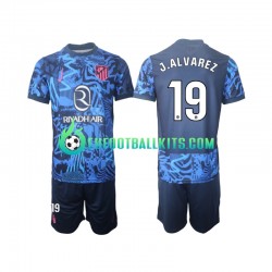 Atletico Madrid J.Alvarez 19 Third Football Shirts 2024-2025 Kids LS