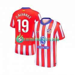 Atletico Madrid Julian Alvarez 19 Home Football Shirts 2024-2025 Men LS