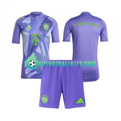 Bayern Munich Goalkeeper Away Football Shirts 2024-2025 Kids LS