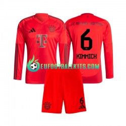 Bayern Munich Joshua Kimmich 6 Home Football Shirts 2024-2025 Kids SS