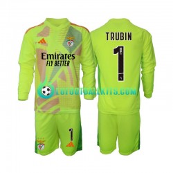 Benfica Anatolij Trubin 1 Goalkeeper Home Football Shirts 2024-2025 Kids SS