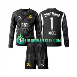 Borussia Dortmund Goalkeeper Gregor Kobel 1 Fourth Football Shirts 2024-2025 Kids SS