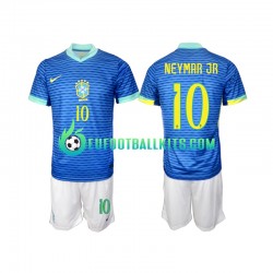 Brazil Neymar JR 10 Away Football Shirts 2024 Kids LS