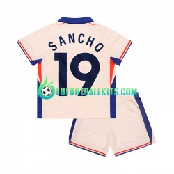Chelsea Jadon Sancho 19 Away Football Shirts 2024-2025 Kids LS
