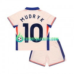 Chelsea Mychajlo Mudryk 10 Away Football Shirts 2024-2025 Kids LS