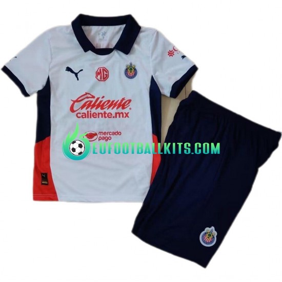 Deportivo Guadalajara Away Football Shirts 2024-2025 Kids LS