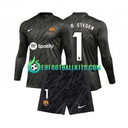 FC Barcelona Goalkeeper Ter Stegen 1 Third Football Shirts 2024-2025 Kids SS