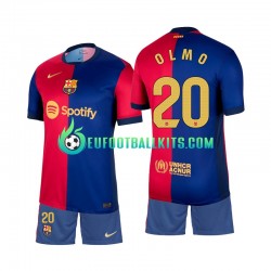 FC Barcelona Olmo 20 Home Football Shirts 2024-2025 Kids LS