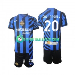 Inter Milan Hakan Calhanoglu 20 Home Football Shirts 2024-2025 Kids LS