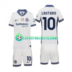 Inter Milan Lautaro 10 Away Football Shirts 2024-2025 Kids LS