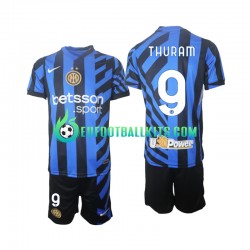 Inter Milan Marcus Thuram 9 Home Football Shirts 2024-2025 Kids LS