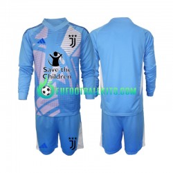 Juventus Goalkeeper Bluecolor Home Football Shirts 2024-2025 Kids SS