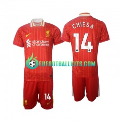 Liverpool Chiesa 14 Home Football Shirts 2024-2025 Kids LS