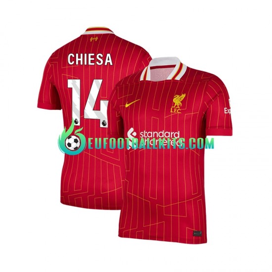 Liverpool Federico Chiesa 14 Home Football Shirts 2024-2025 Men LS