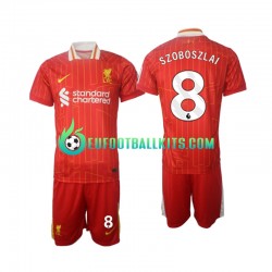 Liverpool Szoboszlai 8 Home Football Shirts 2024-2025 Kids LS