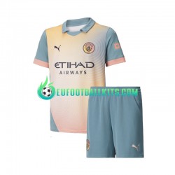 Manchester City Fourth Football Shirts 2024-2025 Kids LS