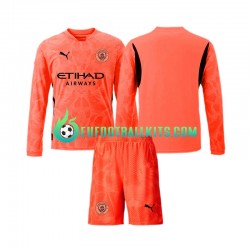 Manchester City Goalkeeper Away Football Shirts 2024-2025 Kids SS
