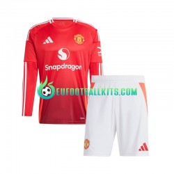 Manchester United Home Football Shirts 2024-2025 Kids SS