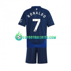 Manchester United Cristiano Ronaldo 7 Away Football Shirts 2024-2025 Kids LS