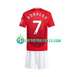 Manchester United Cristiano Ronaldo 7 Home Football Shirts 2024-2025 Kids LS