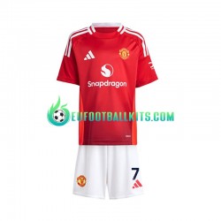 Manchester United Cristiano Ronaldo 7 Home Football Shirts 2024-2025 Kids LS