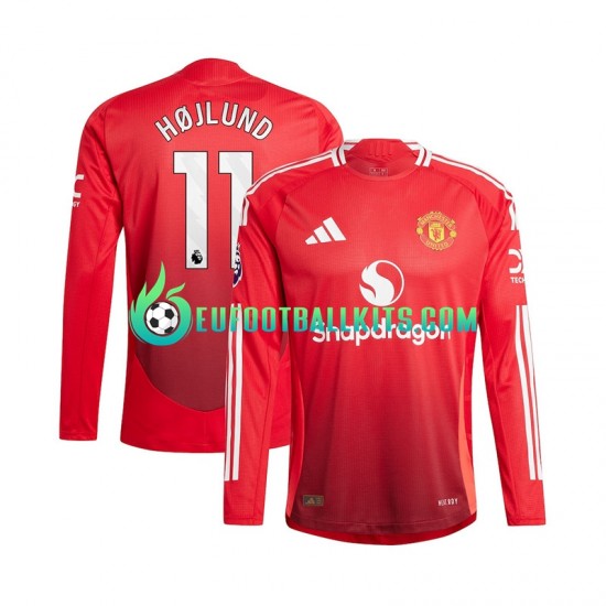 Manchester United Rasmus Hojlund 11 Home Football Shirts 2024-2025 Men SS