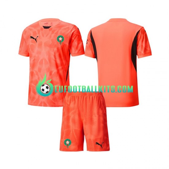 Morocco Goalkeeper Home Football Shirts 2024 Kids LS
