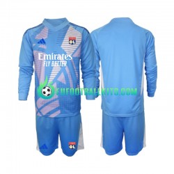 Olympique Lyonnais Goalkeeper Third Football Shirts Bluecolor 2024-2025 Kids SS