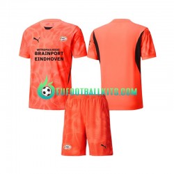 PSV Eindhoven Goalkeeper Home Football Shirts 2024-2025 Kids LS