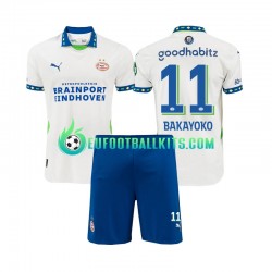 PSV Eindhoven Johan Bakayoko 11 Third Football Shirts 2024-2025 Kids LS