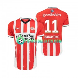 PSV Eindhoven Johan Bakayoko 11 Home Football Shirts 2024-2025 Men LS