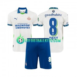 PSV Eindhoven Sergino Dest 8 Third Football Shirts 2024-2025 Kids LS