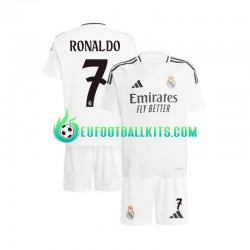 Real Madrid Cristiano Ronaldo 7 Home Football Shirts 2024-2025 Kids LS
