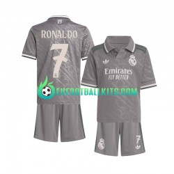Real Madrid Cristiano Ronaldo 7 Third Football Shirts 2024-2025 Kids LS