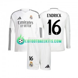 Real Madrid Endrick 16 Home Football Shirts 2024-2025 Kids SS