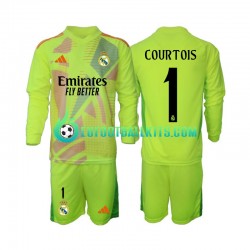 Real Madrid Goalkeeper COURTOIS 1 Fourth Football Shirts 2024-2025 Kids SS