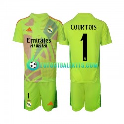 Real Madrid Goalkeeper COURTOIS 1 Fourth Football Shirts 2024-2025 Kids LS