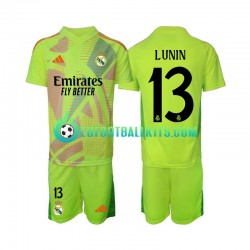 Real Madrid Goalkeeper Lunin 13 Fourth Football Shirts 2024-2025 Kids LS