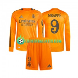 Real Madrid Kylian Mbappe 9 Away Football Shirts 2024-2025 Kids SS