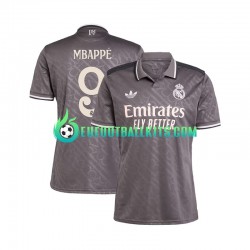 Real Madrid Kylian Mbappe 9 Third Football Shirts 2024-2025 Men LS